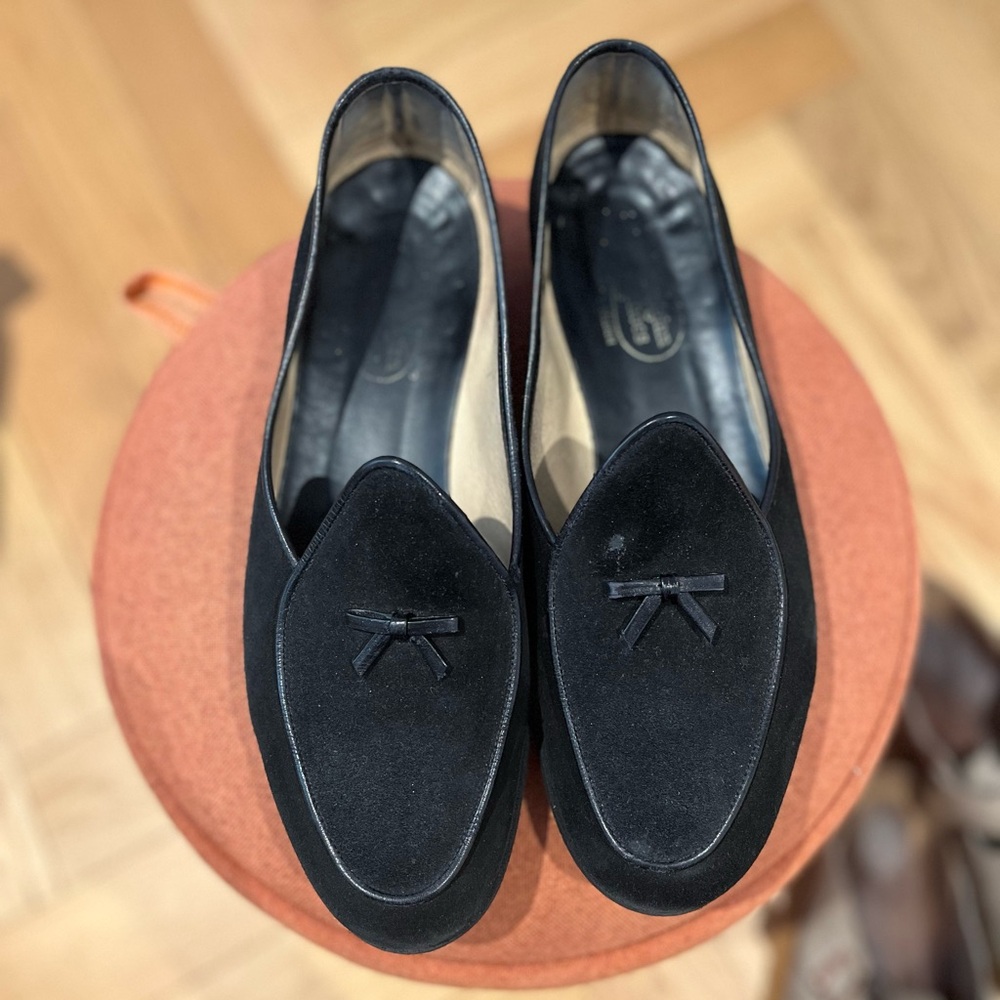 Black Suede Belgian Shoe Traveler